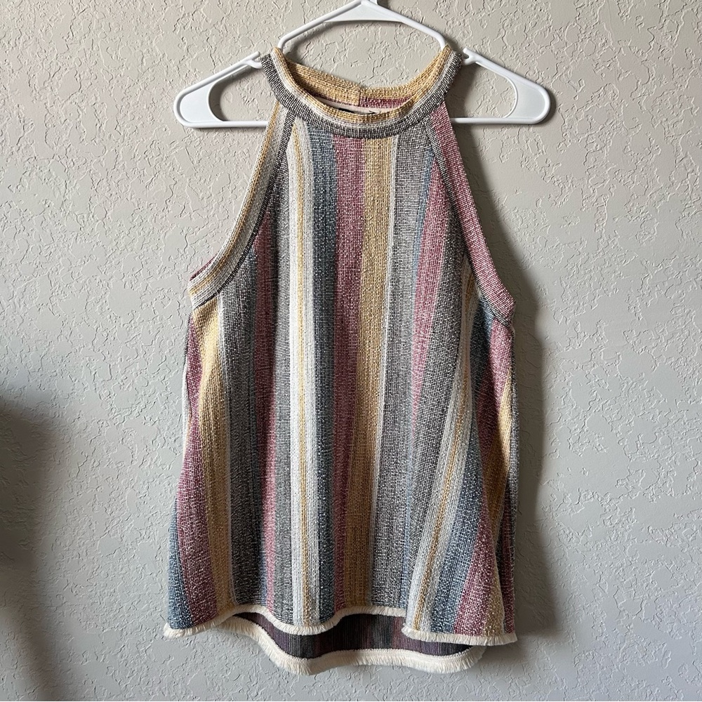 W5 Anthropologie Striped Knit Halter Top